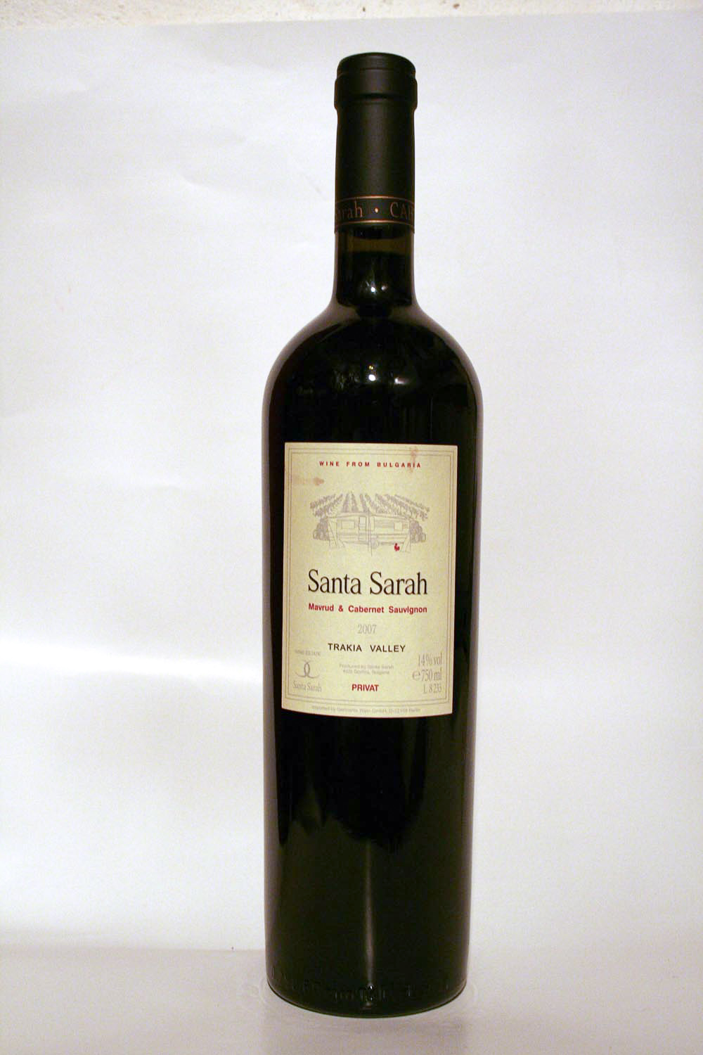 Santa Sarah Privat Mavrud & Cabernet Sauvignon 2007 - Кликнете на изображението, за да го затворите