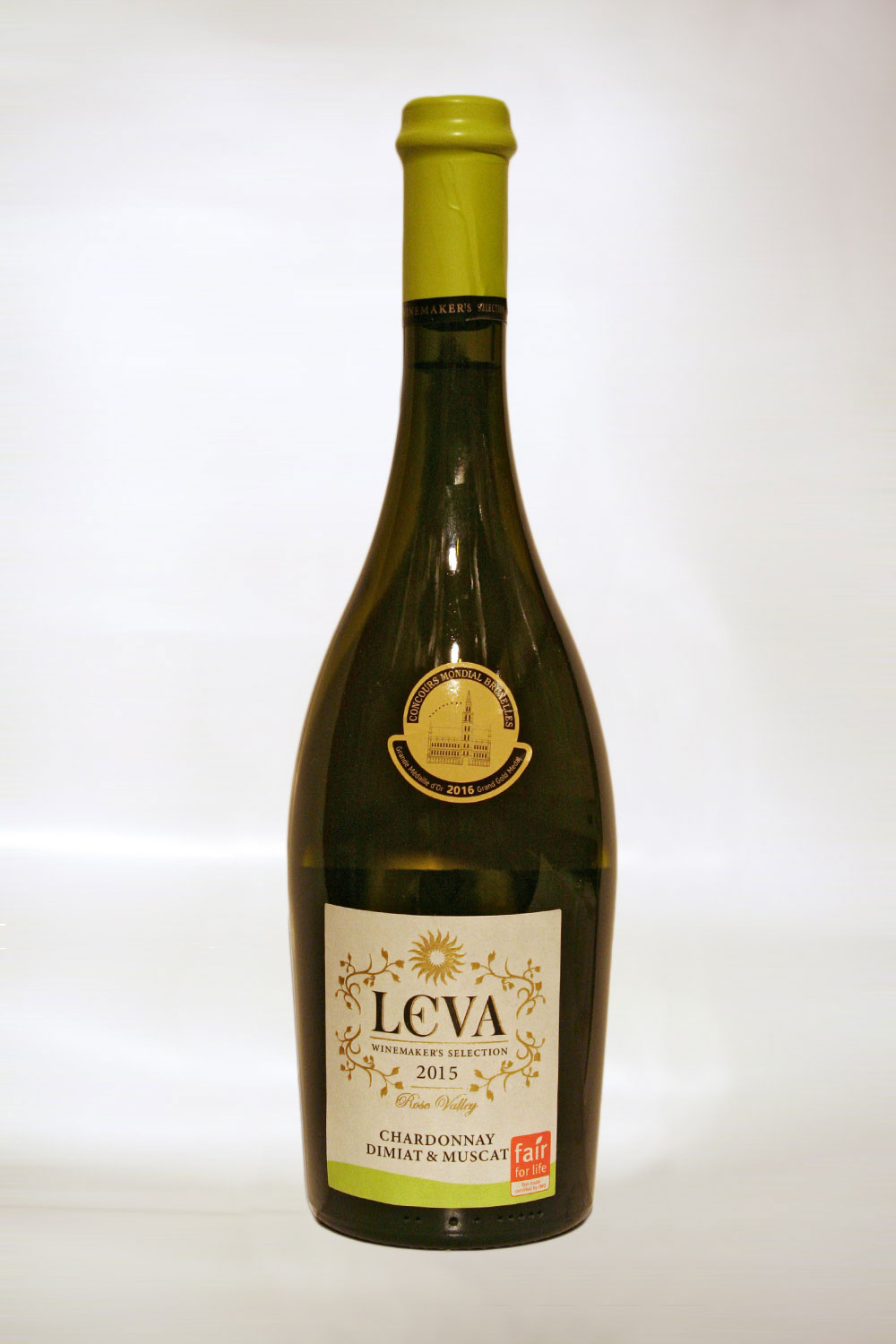 Leva Chardonnay Dimiat & Muscat 2015 - Кликнете на изображението, за да го затворите
